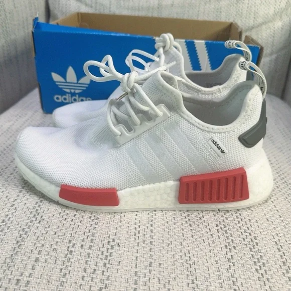 adidas gazelle silver green womens Adidas NMD R1 Men's (White/Blue/Red) – ShoeGrab main image 1